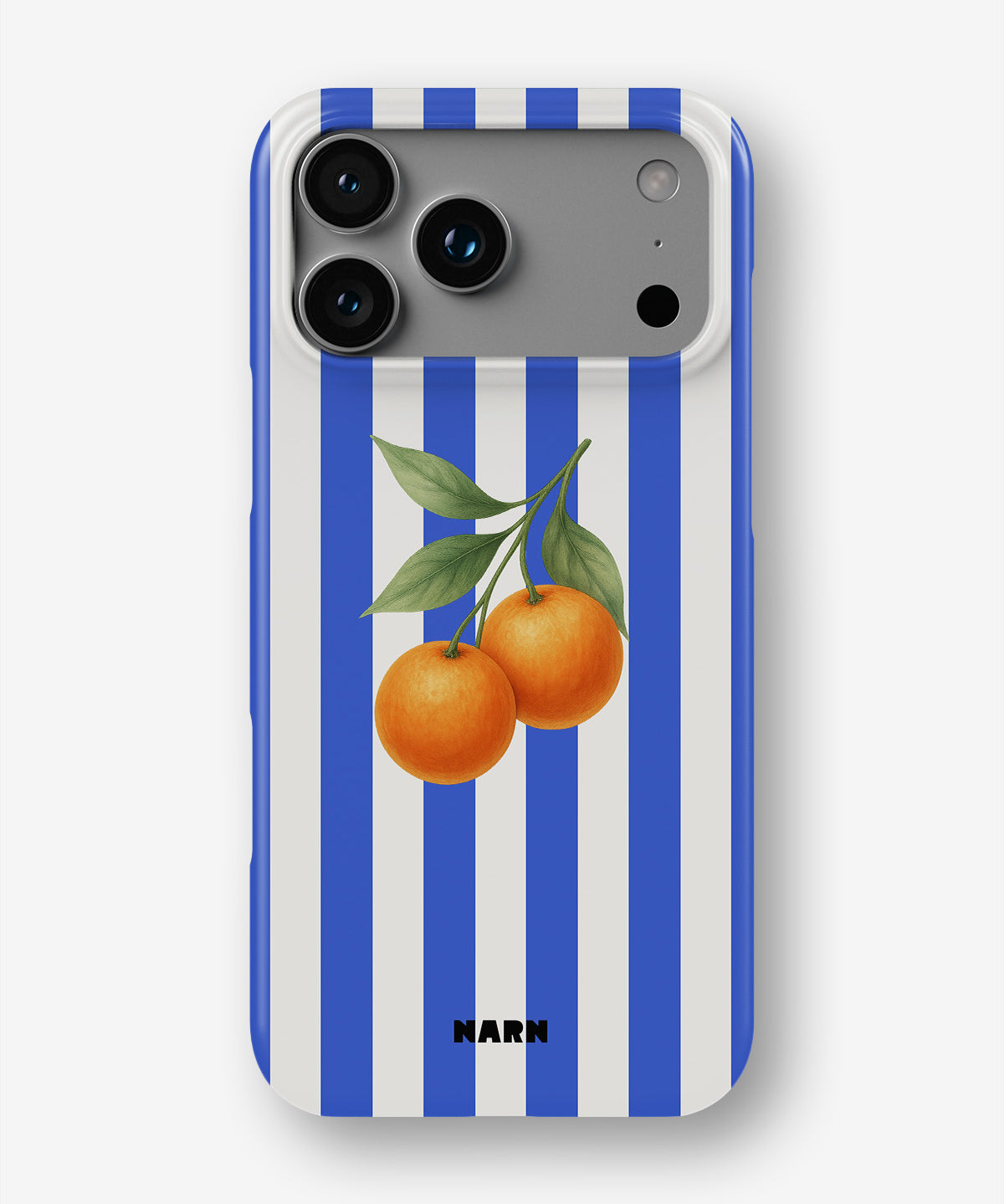 iPhone 18 Pro Max Slim Case - Orange Stripes - View 1