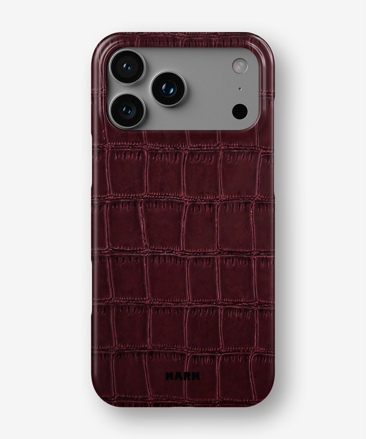 iPhone 18 Pro Max Slim Case - Rouge Croc - View 1
