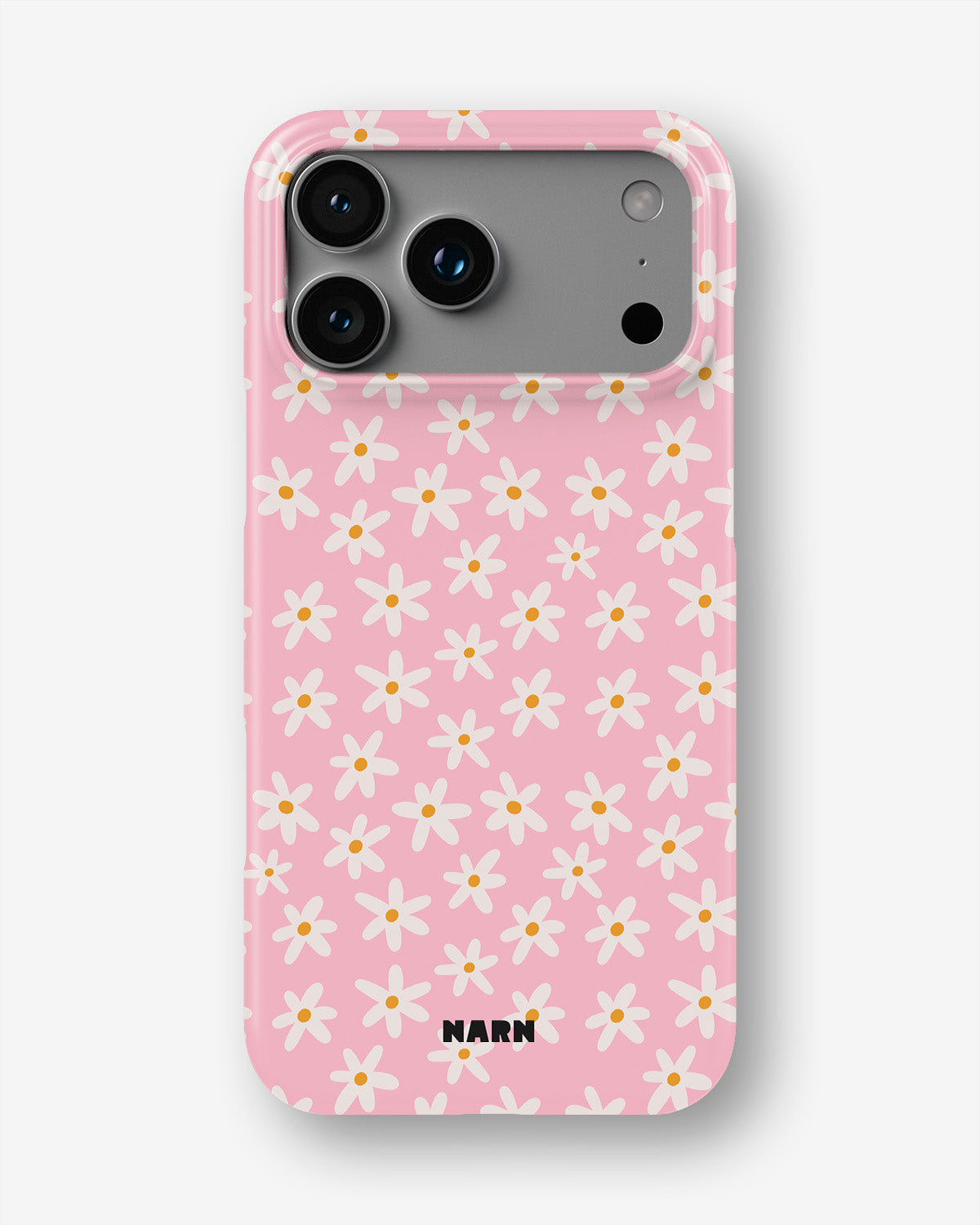 iPhone 18 Pro Max Slim Case - Pink Daisy - View 1