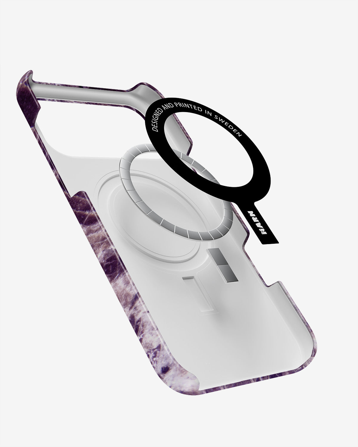 iPhone 18 Pro Max Slim Case - Purple Marble - View 2