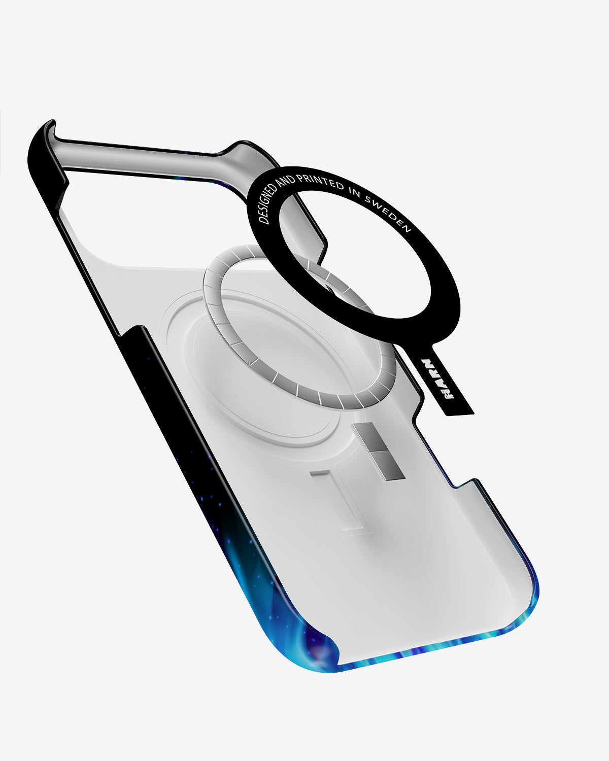 iPhone 18 Pro Max Slim Case - Blue Flames Dragon - View 2