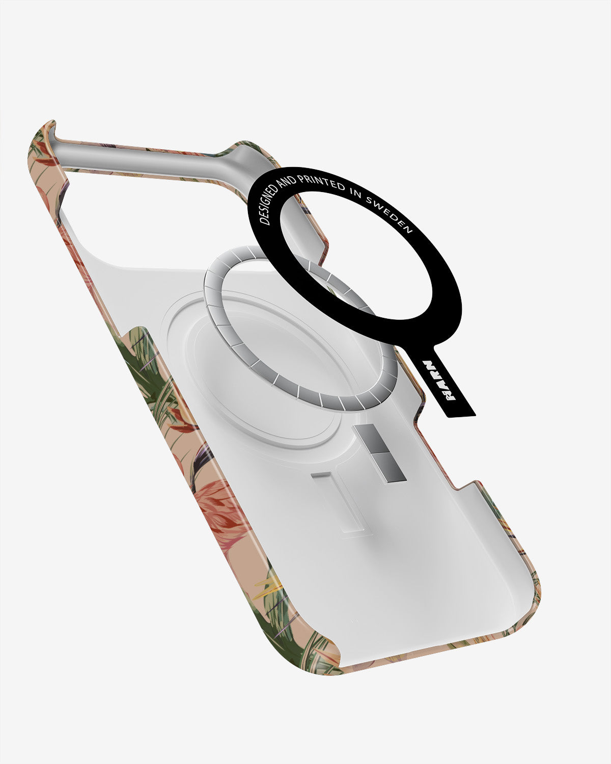 iPhone 18 Pro Max Slim Case - Flamingos & Flowers - View 2