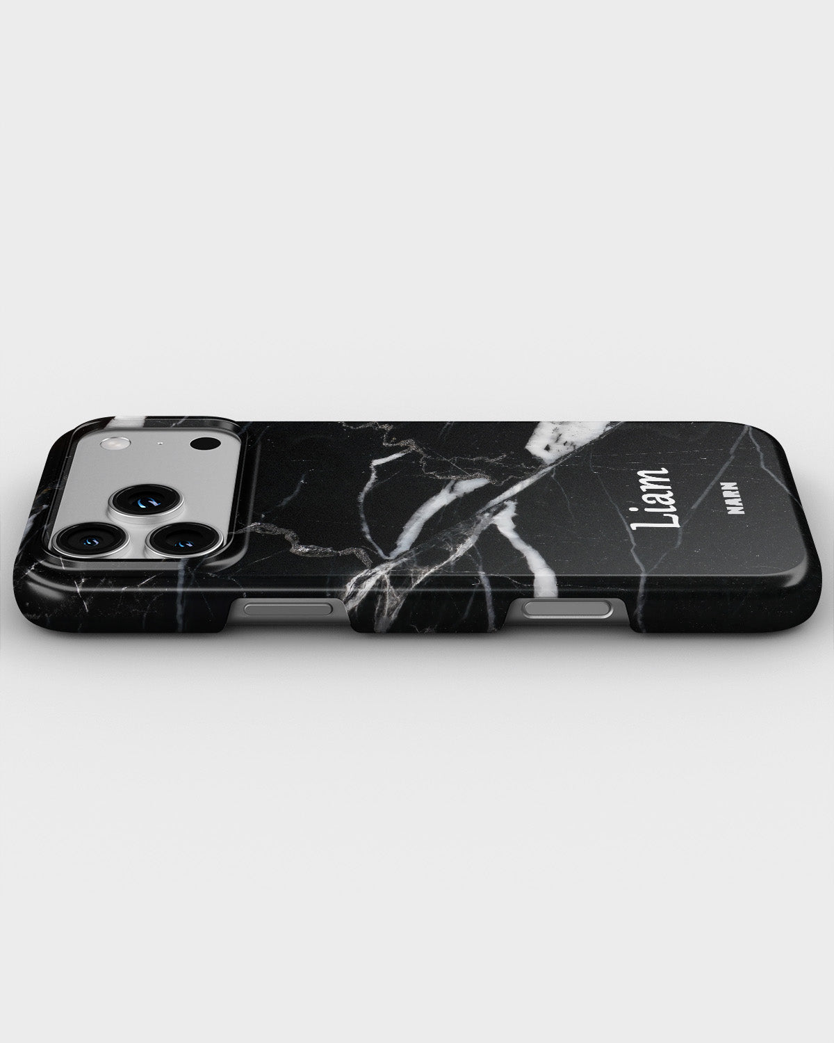 iPhone 18 Pro Max Slim Case - Custom - Black Marble - View 3