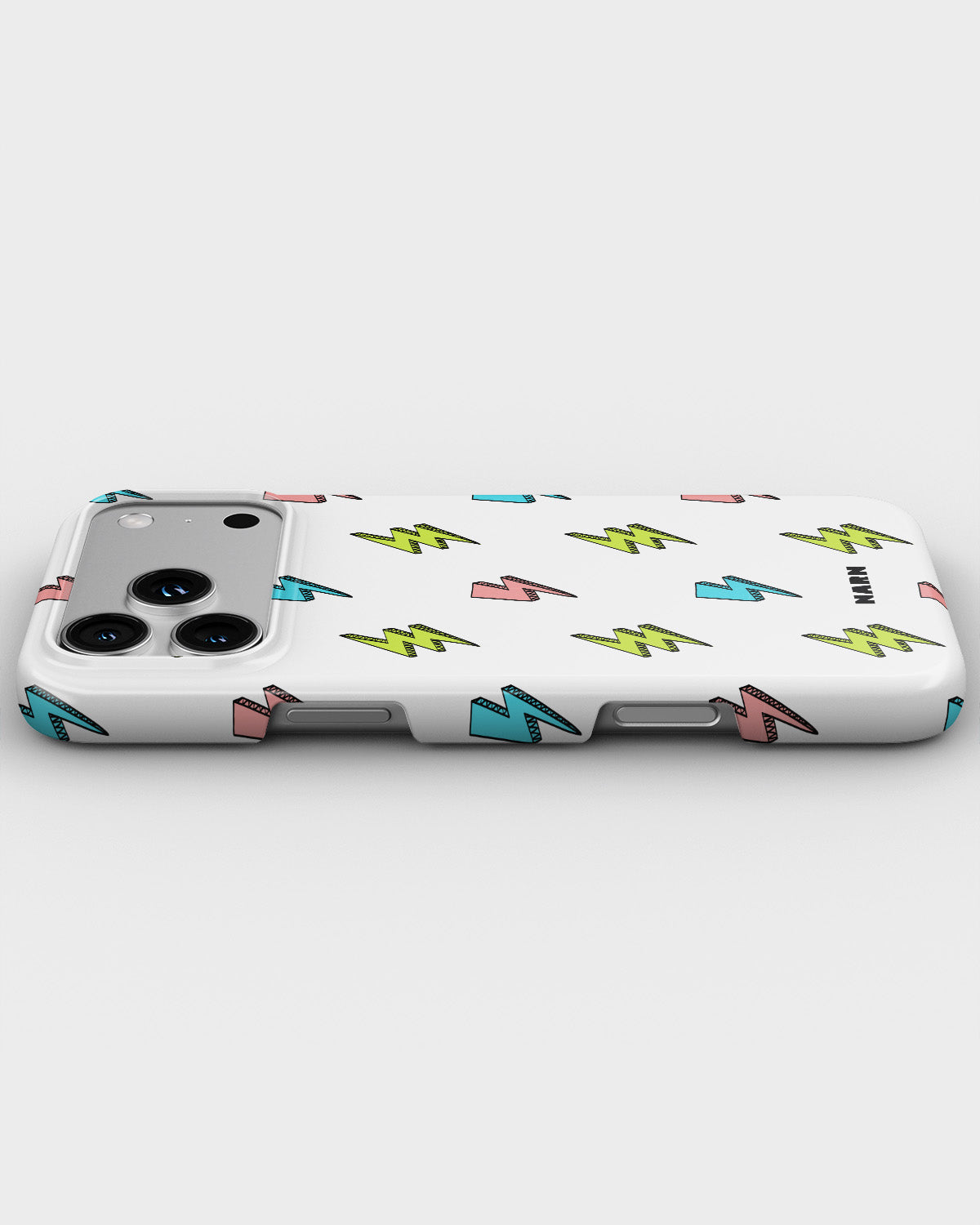 iPhone 18 Pro Max Slim Case - Lightning Bolts - View 3