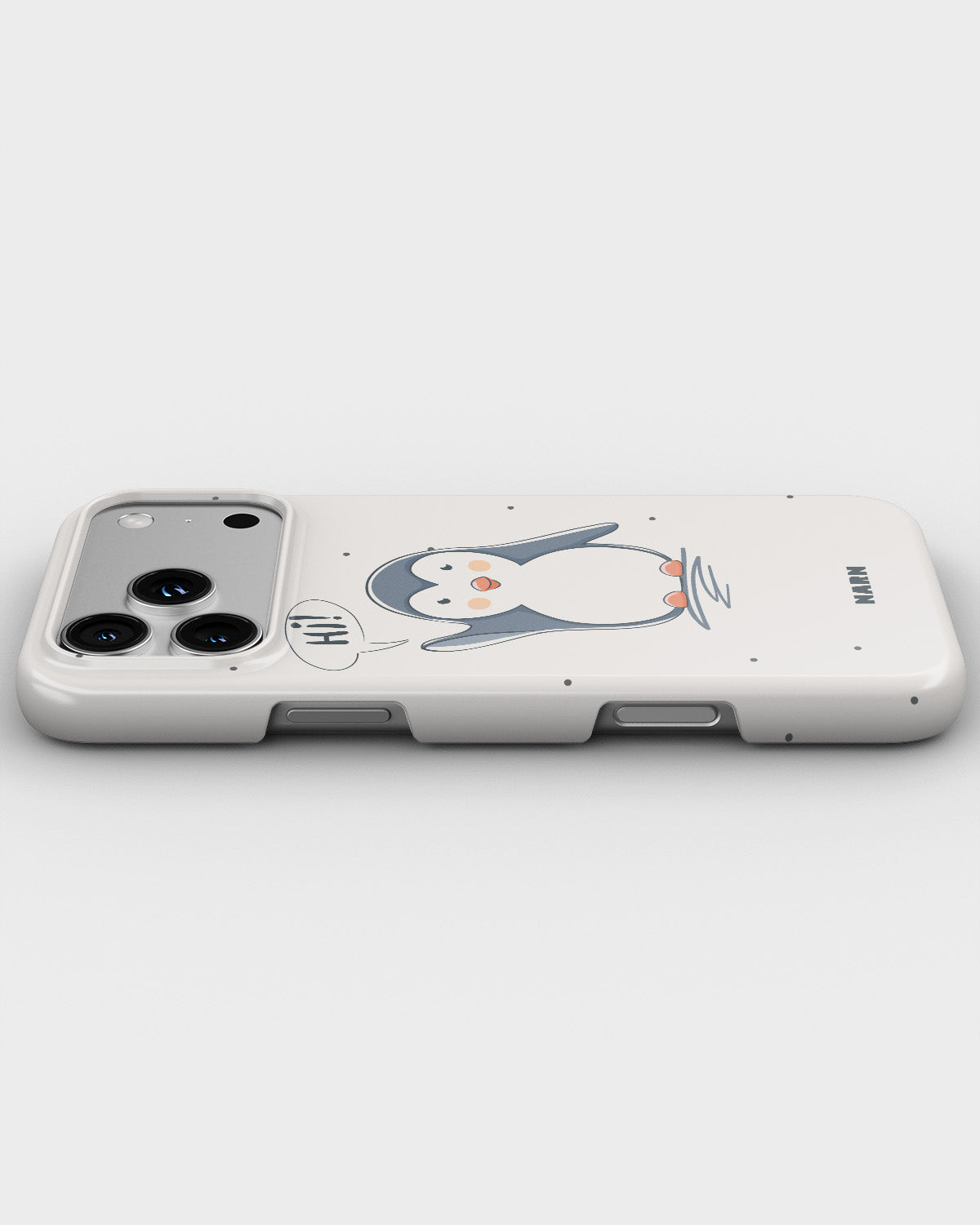 iPhone 18 Pro Max Slim Case - Cute Penguin - View 3