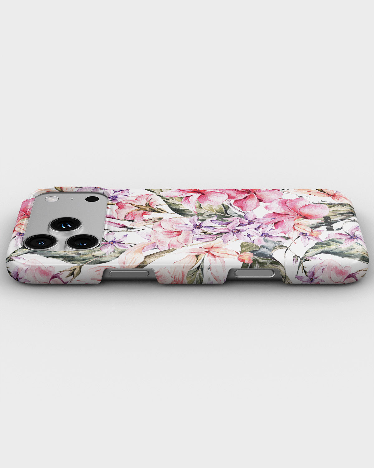 iPhone 18 Pro Max Slim Case - Watercolor Flowers - View 3
