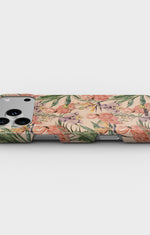 iPhone 18 Pro Max Slim Case - Flamingos & Flowers - View 3