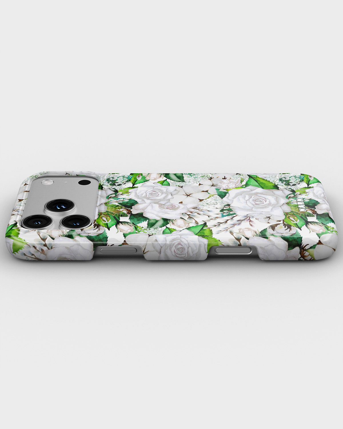 iPhone 18 Pro Max Slim Case - White Bloom - View 3