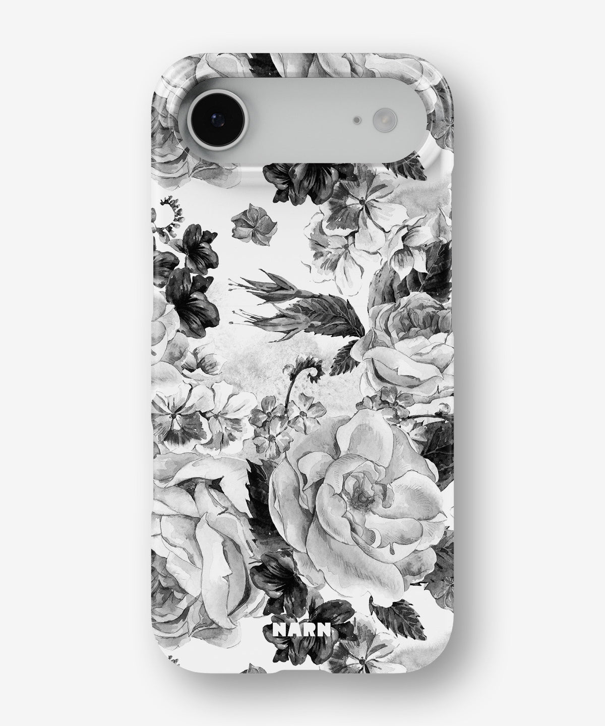 iPhone Air Slim Case - Black & White Bloom - View 1