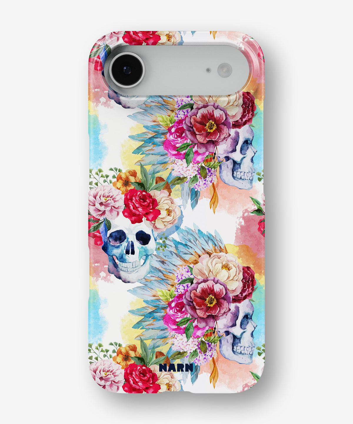 iPhone Air Slim Case - Flowered Skulls - View 1