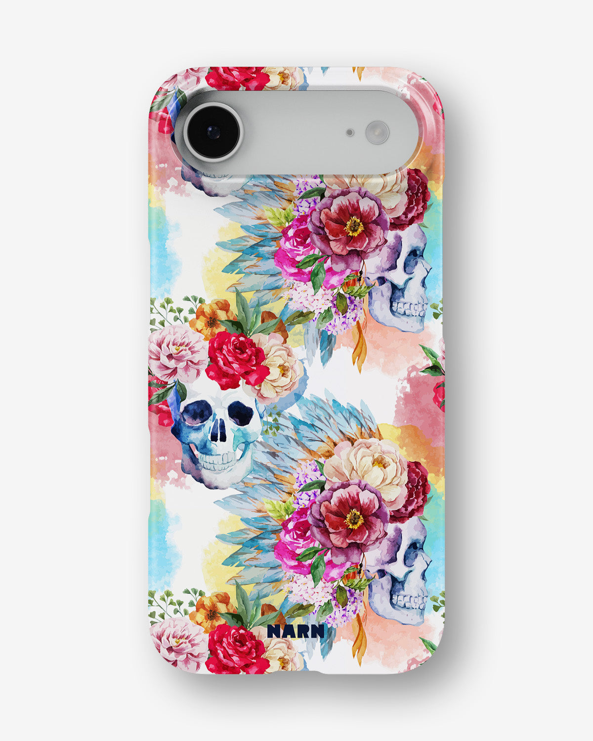 iPhone Air Slim Case - Flowered Skulls - View 1