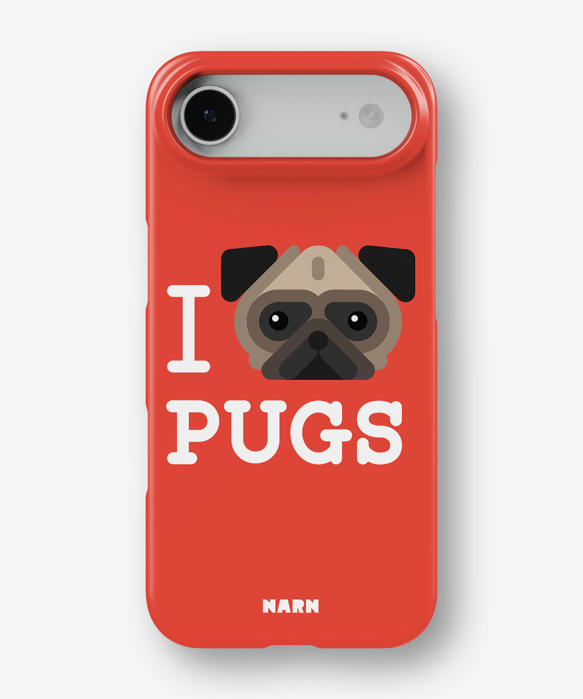 iPhone Air Slim Case - I Love Pugs - View 1