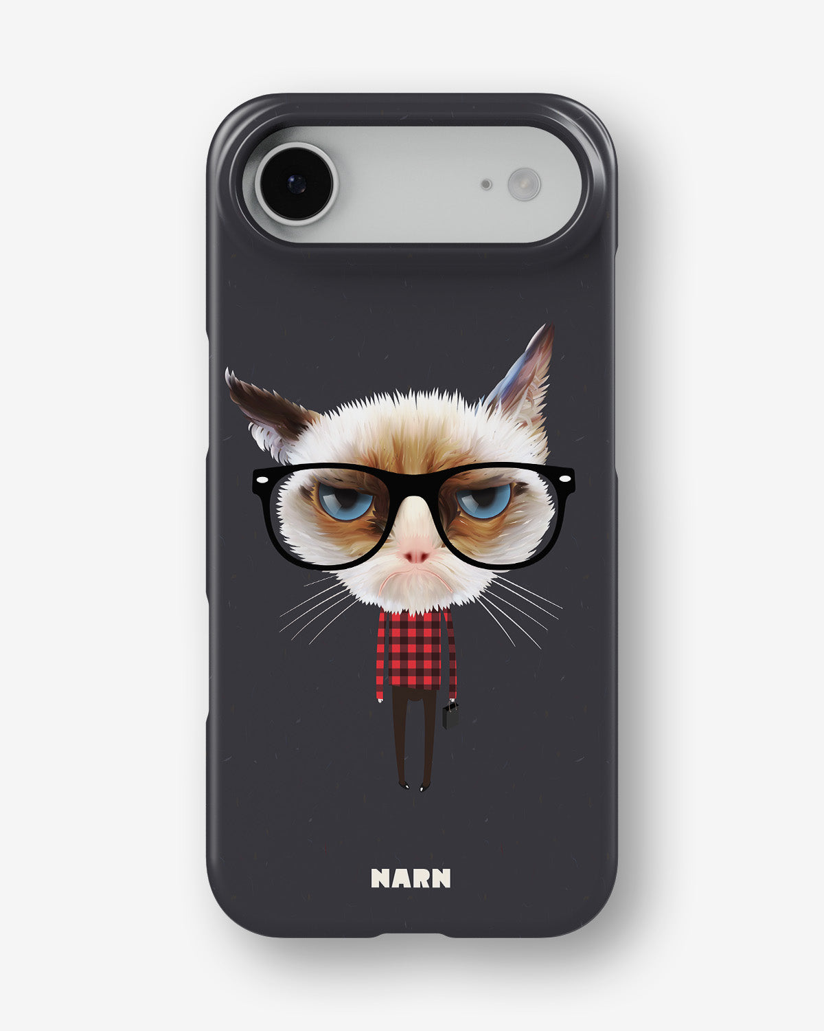 iPhone Air Slim Case - Hipster Cat - View 1
