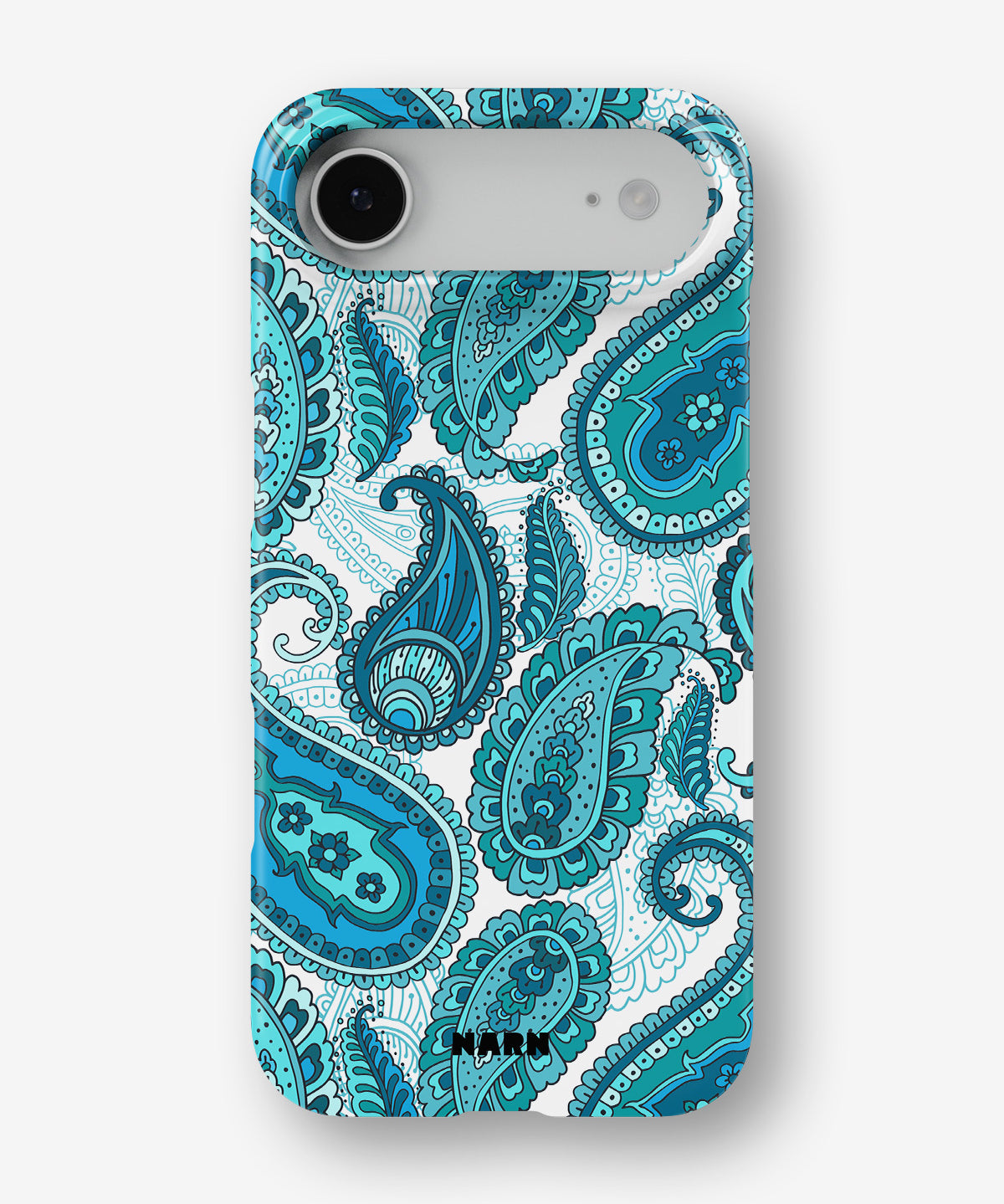 iPhone Air Slim Case - Turquoise Paisley - View 1