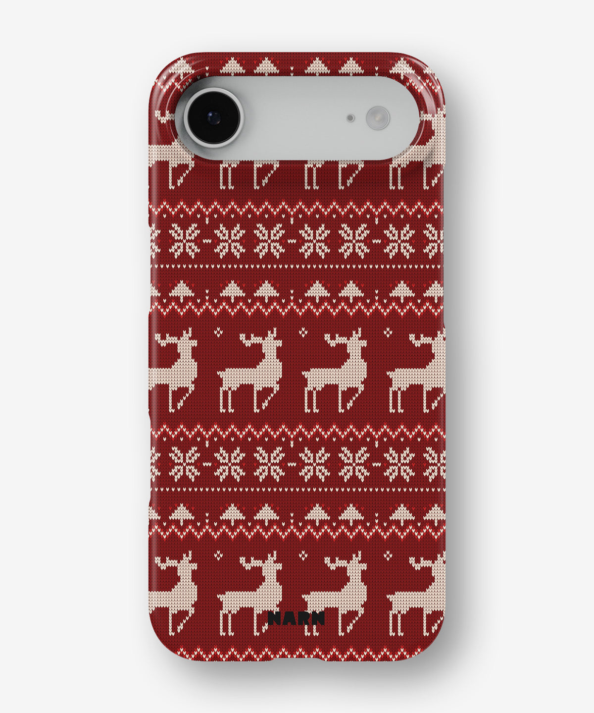 iPhone Air Slim Case - Reindeer Knit - View 1