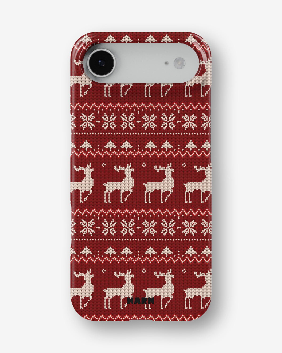 iPhone Air Slim Case - Reindeer Knit - View 1