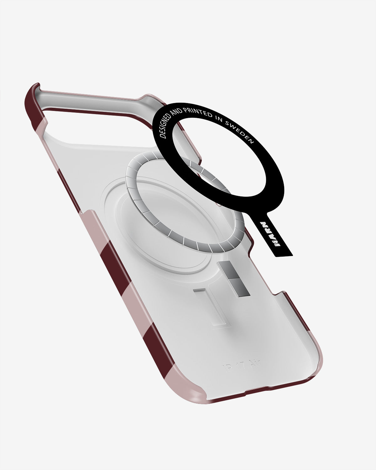 iPhone Air Slim Case - Cranberry Stripe - View 2