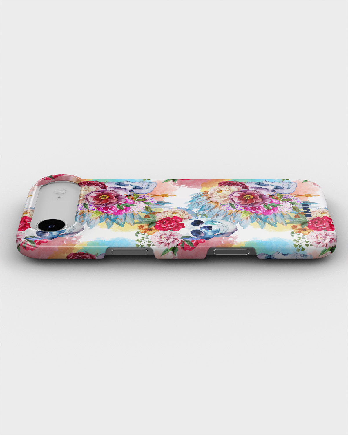 iPhone Air Slim Case - Flowered Skulls - View 3