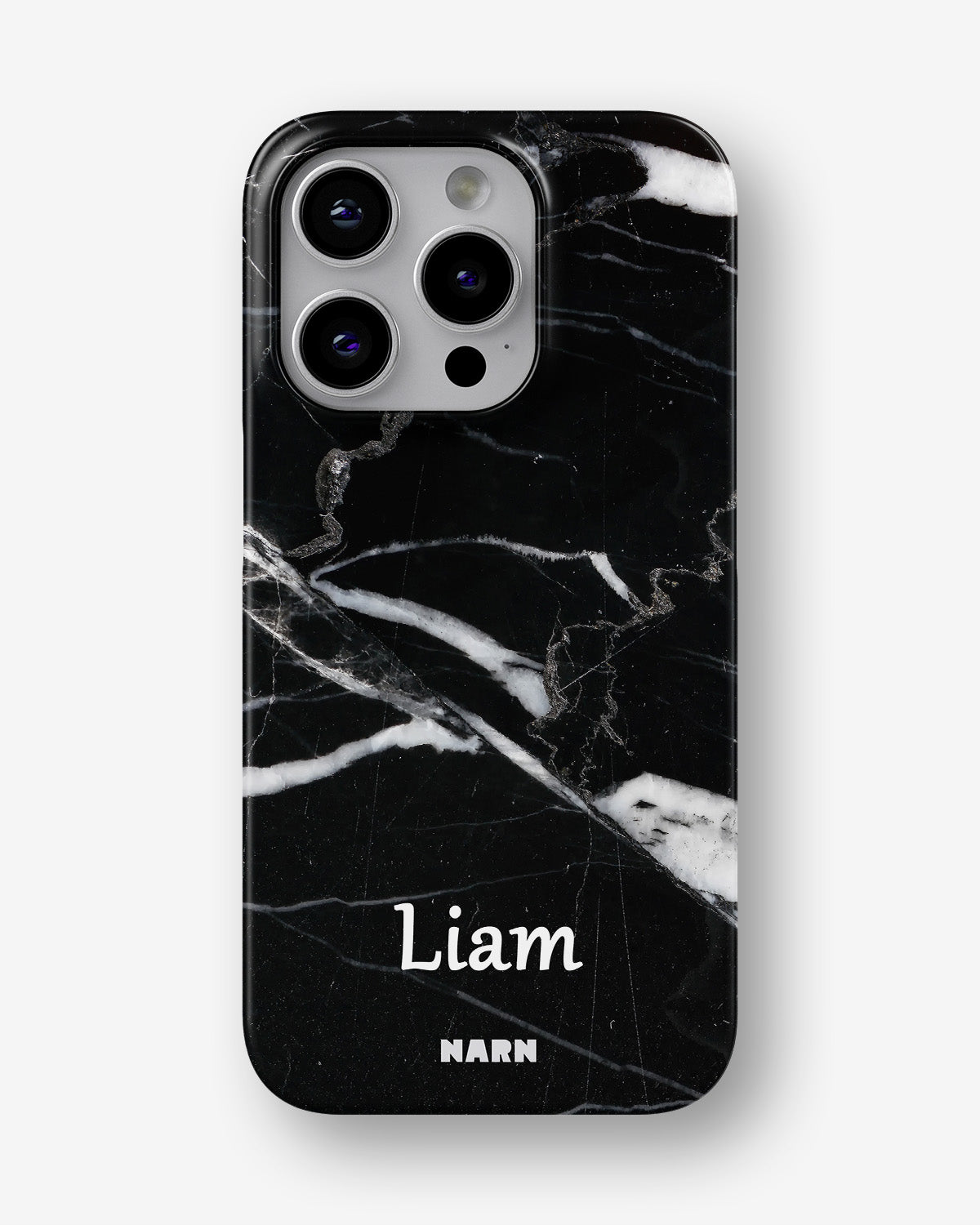 iPhone 15 Pro Slim Case - Custom - Black Marble - View 1