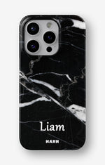 iPhone 15 Pro Slim Case - Custom - Black Marble - View 1