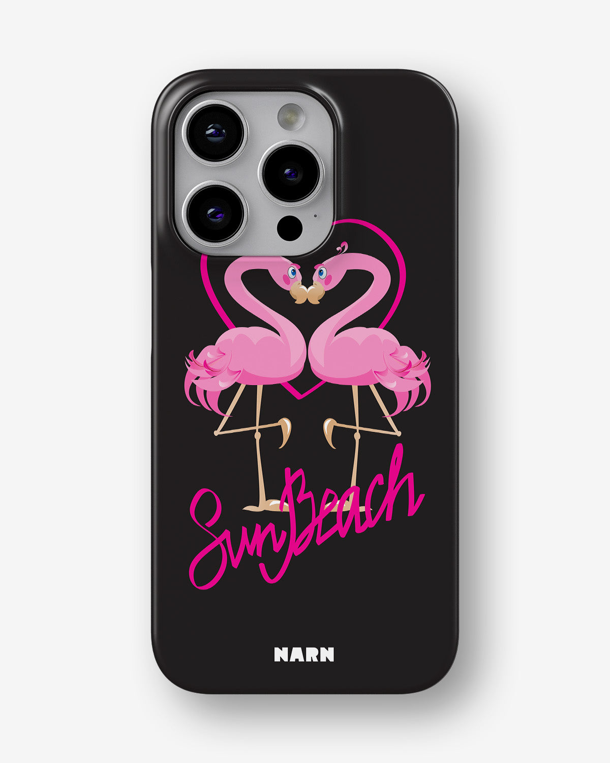 iPhone 15 Pro Slim Case - Beach Flamingo - View 1