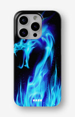 iPhone 15 Pro Slim Case - Blue Flames Dragon - View 1