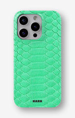 iPhone 15 Pro Slim Case - Turquoise Snake - View 1