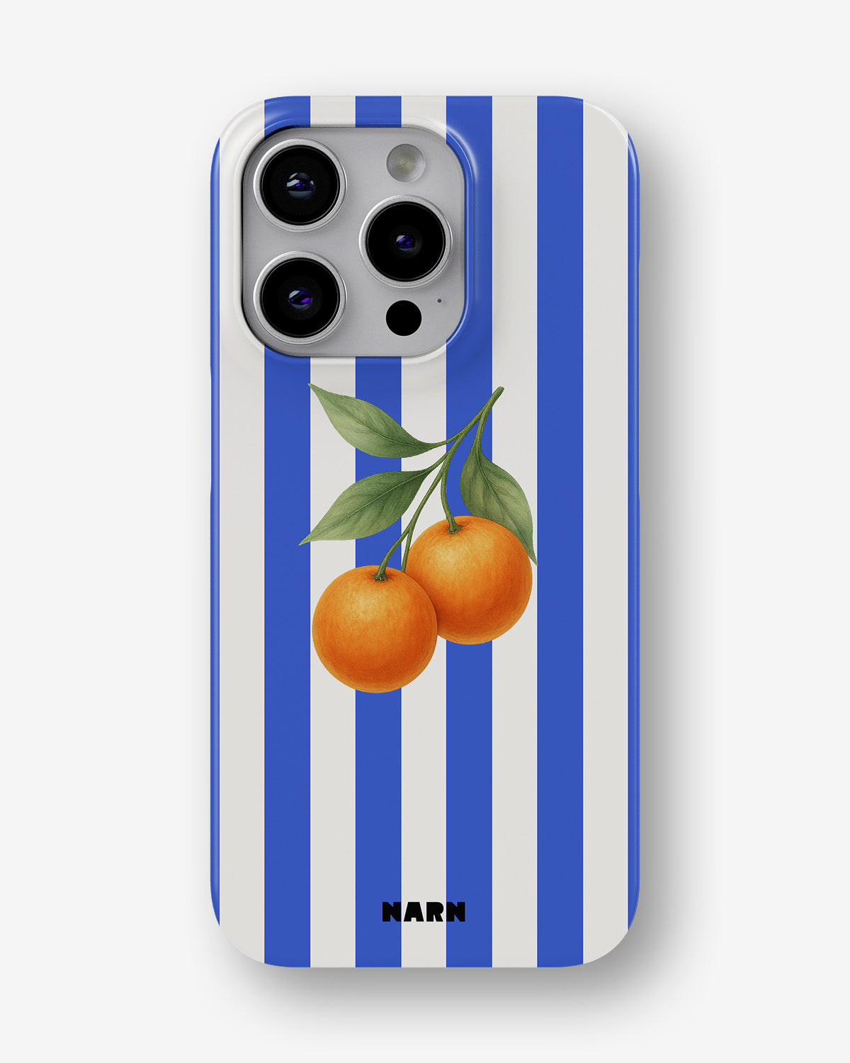 iPhone 15 Pro Slim Case - Orange Stripes - View 1