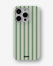 iPhone 15 Pro Slim Case - Sage Stripes - View 1