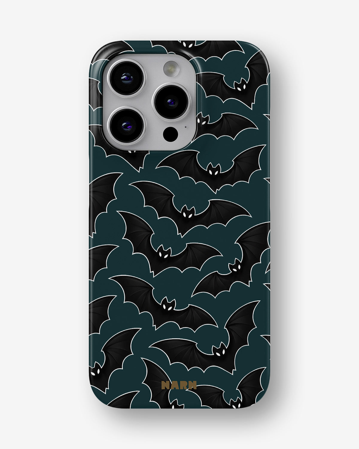 iPhone 15 Pro Slim Case - Midnight Bats - View 1