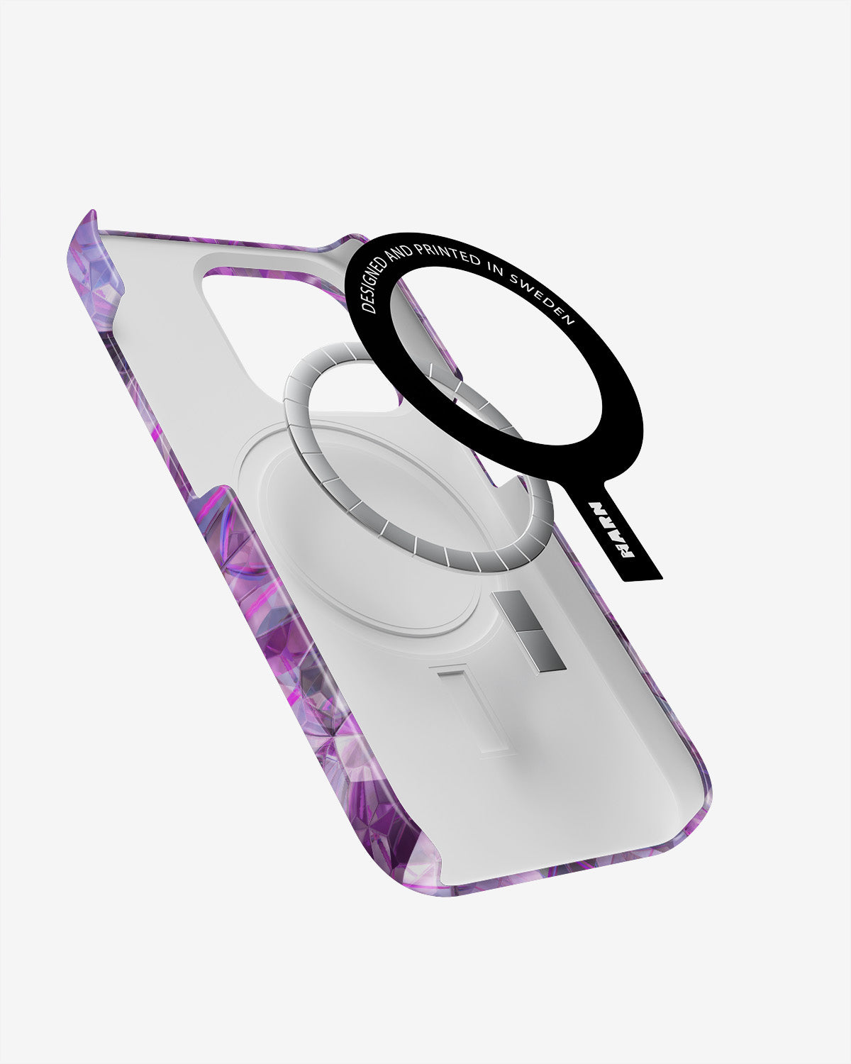 iPhone 15 Pro Slim Case - Lavender Crystals - View 2