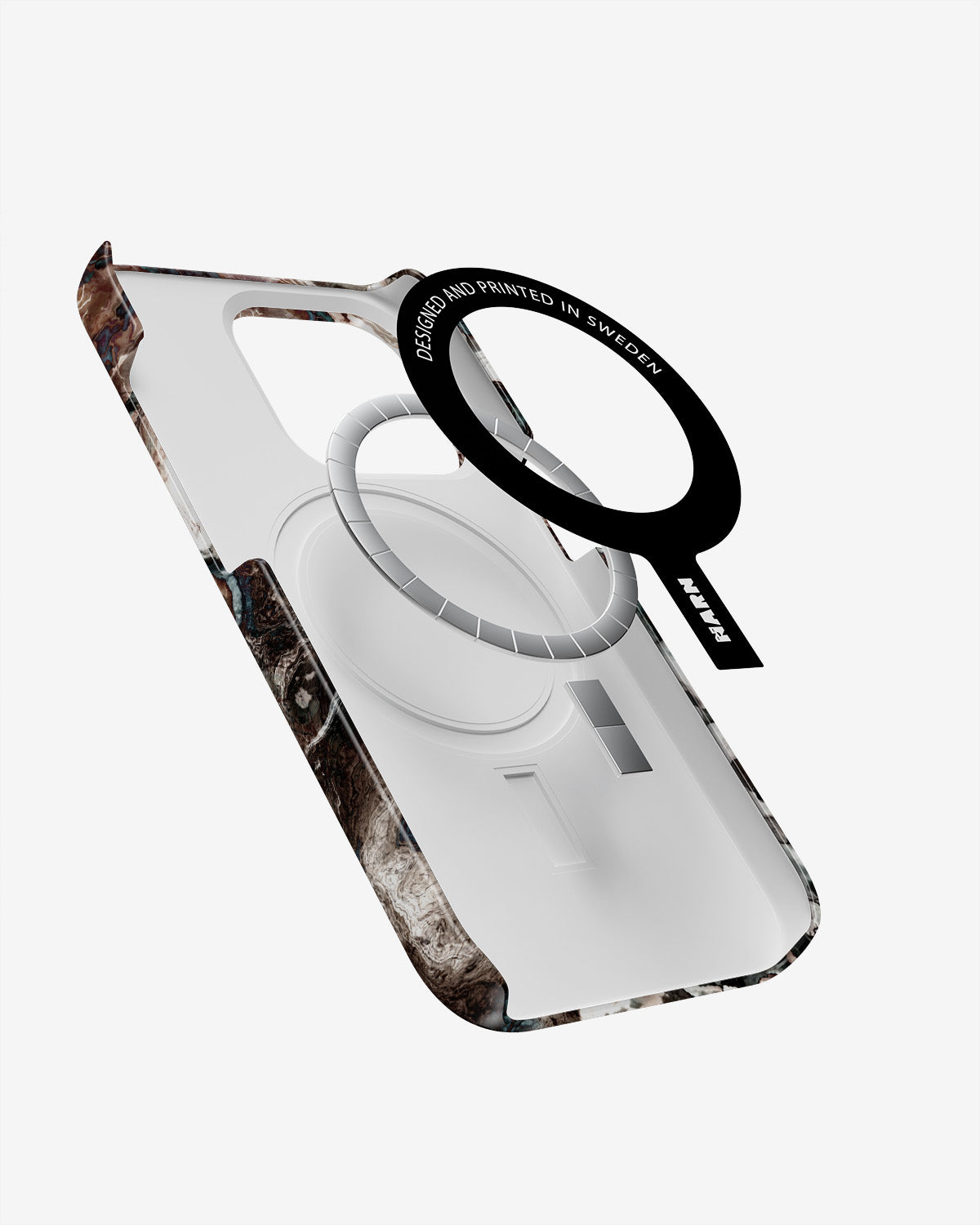 iPhone 15 Pro Slim Case - Marble Brown - View 2