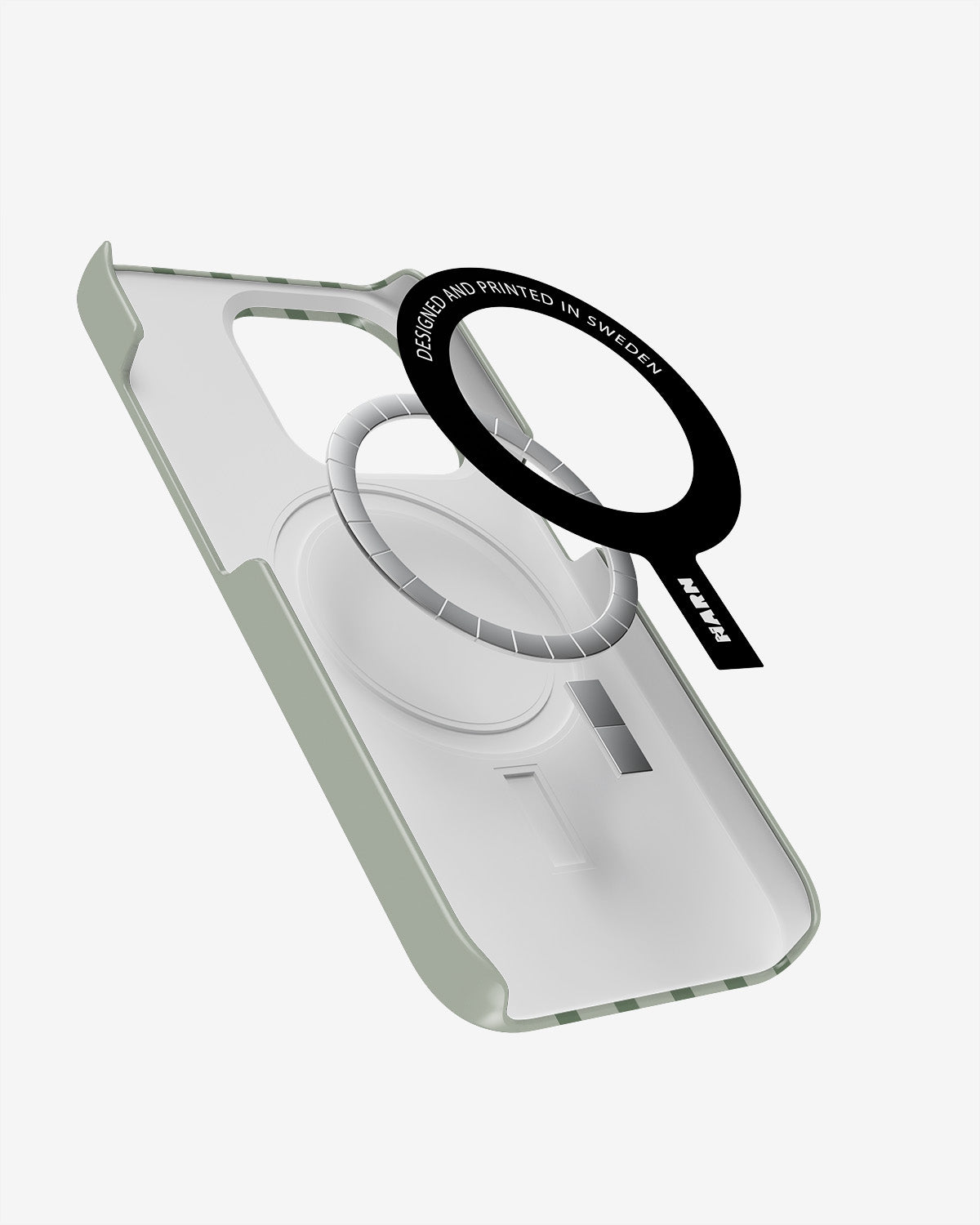 iPhone 15 Pro Slim Case - Sage Stripes - View 2