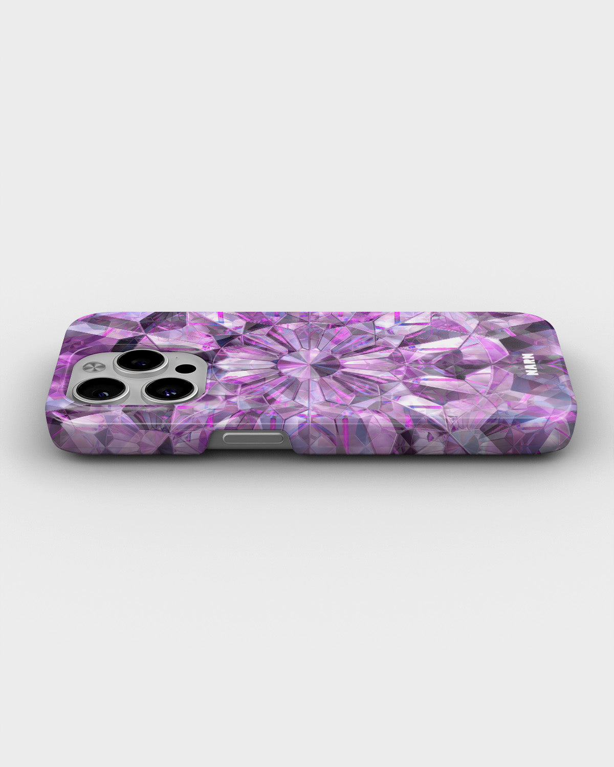 iPhone 15 Pro Slim Case - Lavender Crystals - View 3