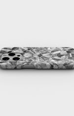 iPhone 15 Pro Slim Case - Grey Crystals - View 3