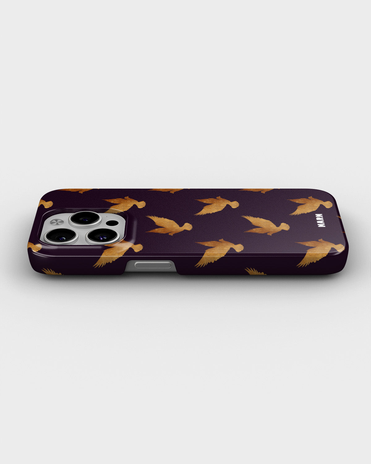 iPhone 15 Pro Slim Case - Royal Doves - View 3
