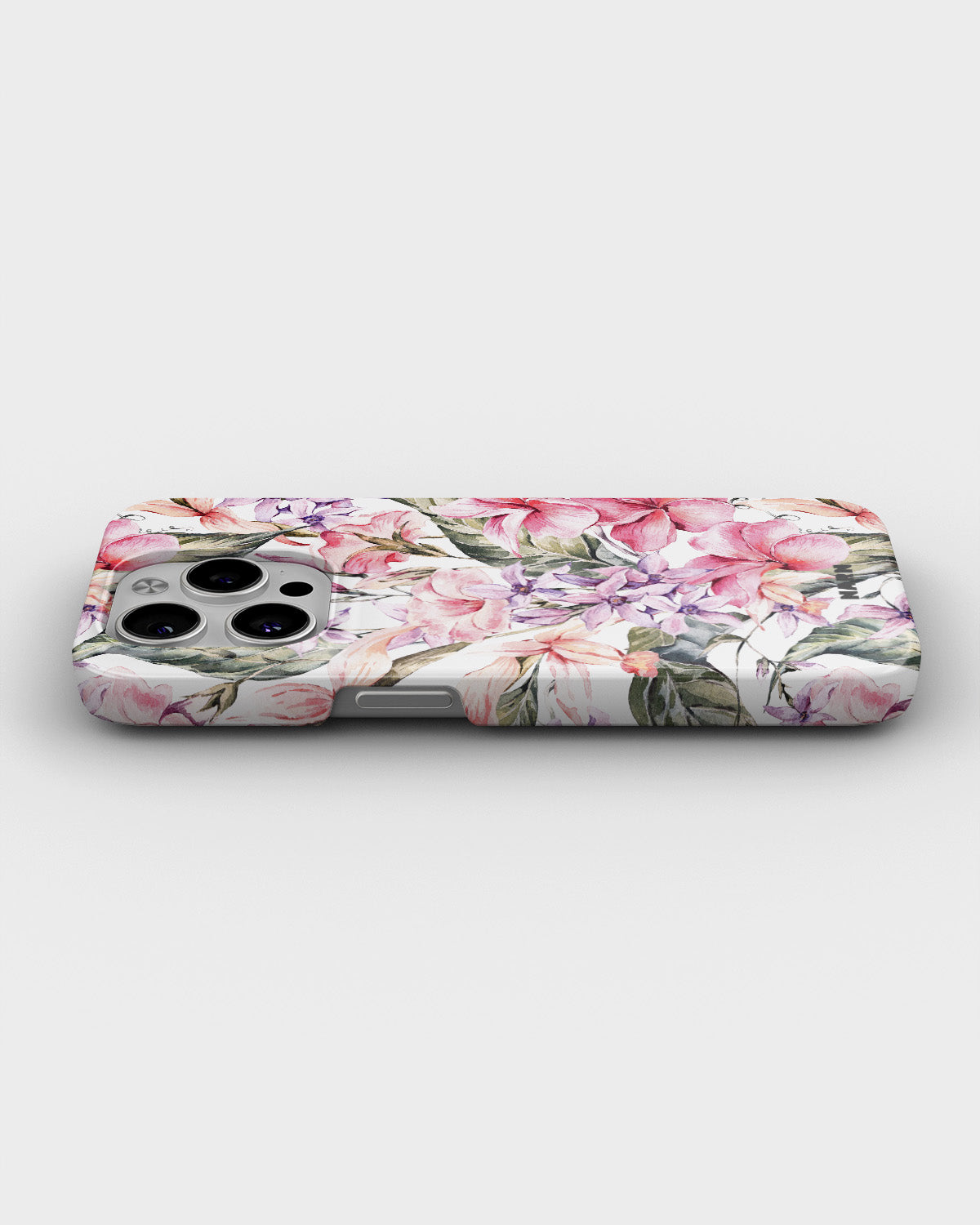 iPhone 15 Pro Slim Case - Watercolor Flowers - View 3