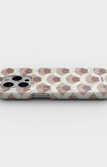 iPhone 15 Pro Slim Case - Pink Marble Waves - View 3