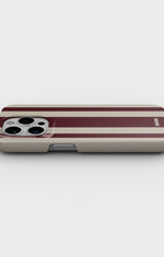 iPhone 15 Pro Slim Case - Bordeaux Stripe - View 3
