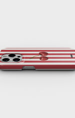 iPhone 15 Pro Slim Case - Cherry Stripes - View 3