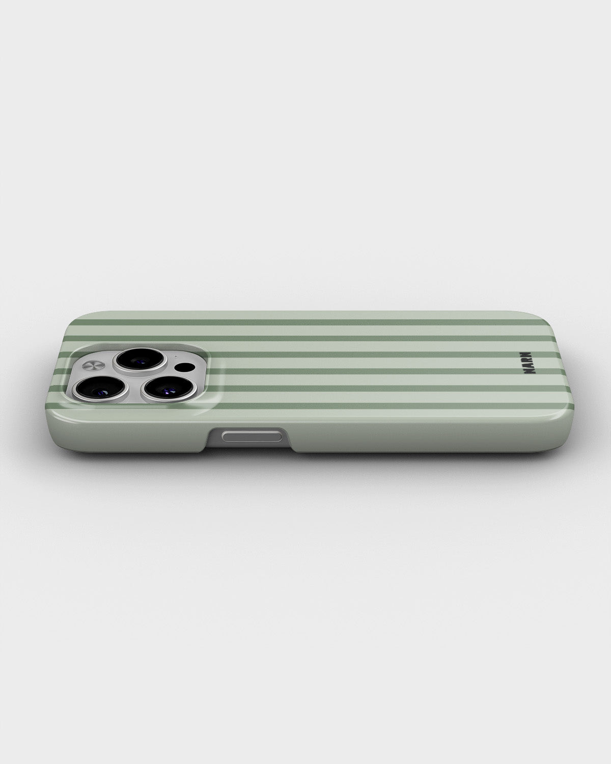 iPhone 15 Pro Slim Case - Sage Stripes - View 3