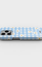 iPhone 15 Pro Slim Case - Blue Daisies - View 3
