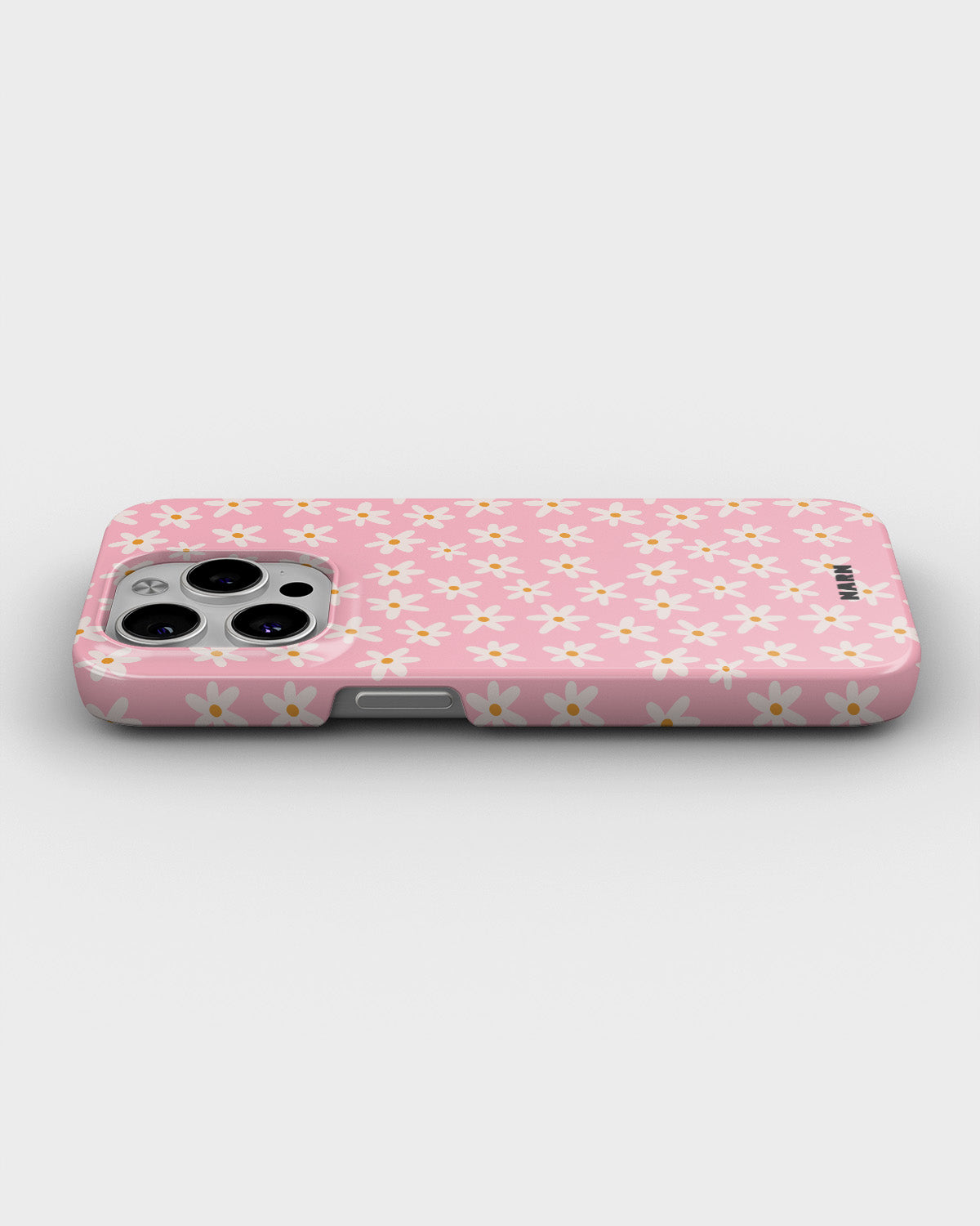 iPhone 15 Pro Slim Case - Pink Daisy - View 3