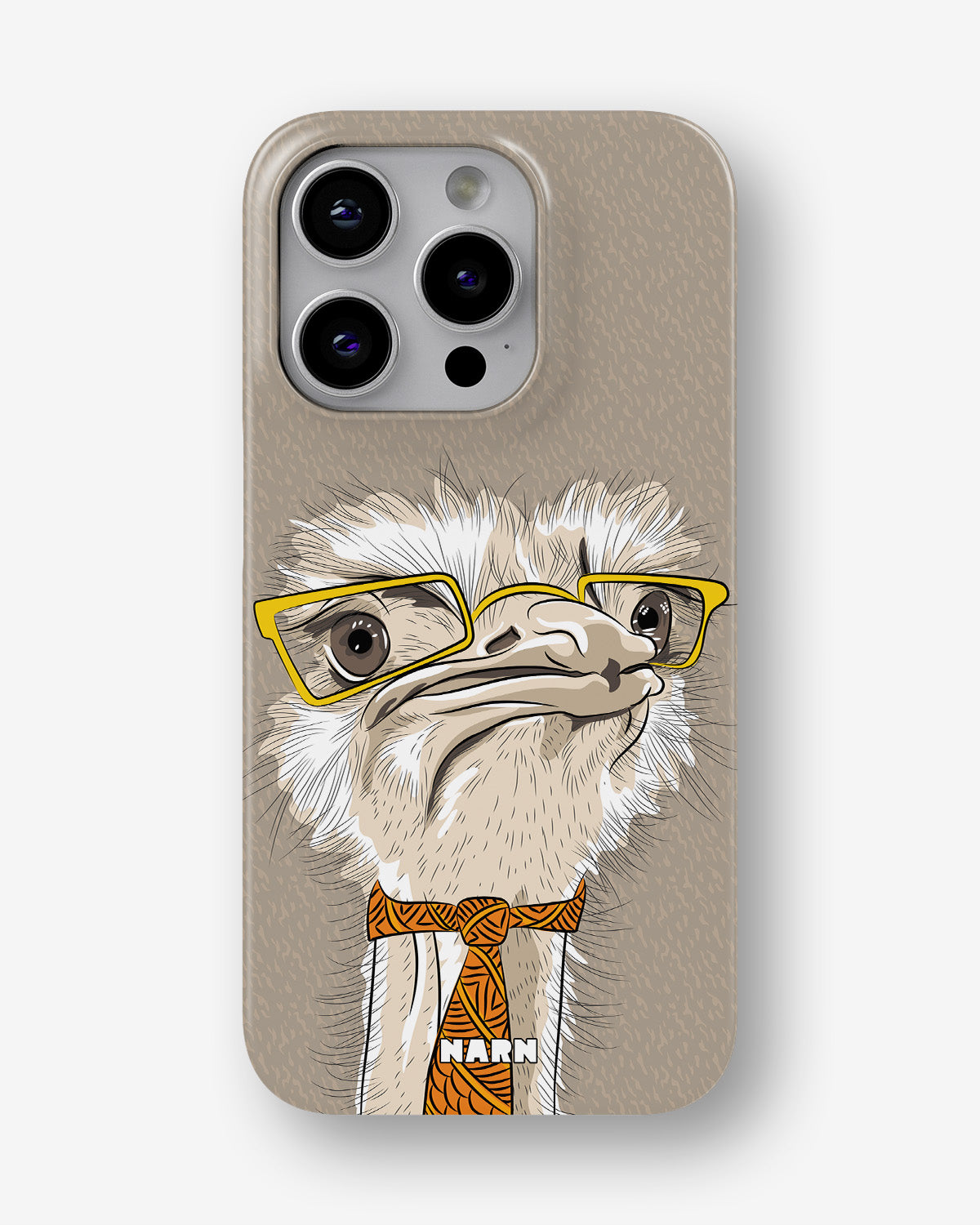 iPhone 15 Pro Max Slim Case - Hipster Ostrich - View 1