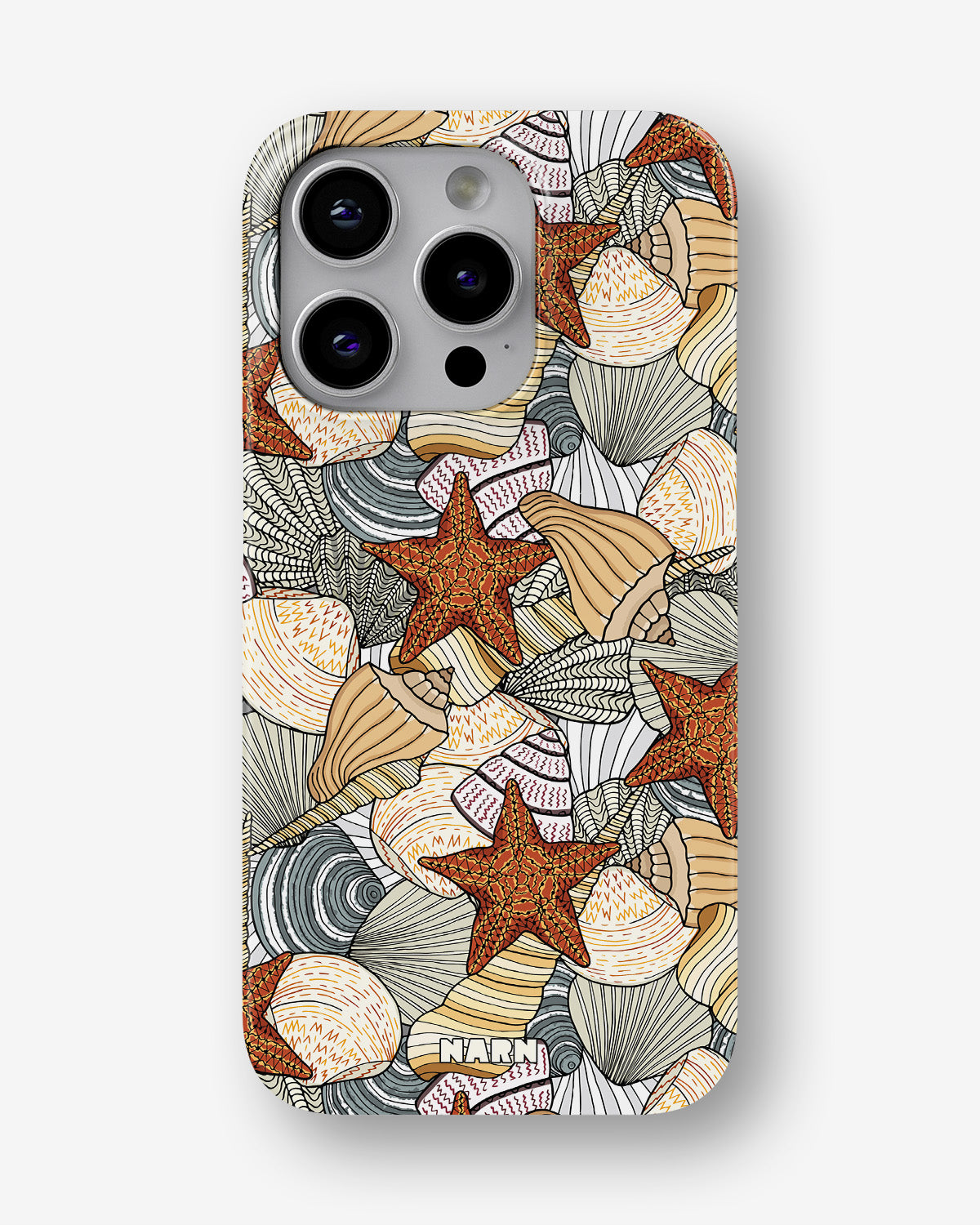 iPhone 15 Pro Max Slim Case - Sea Shells - View 1