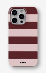 iPhone 15 Pro Max Slim Case - Cranberry Stripe - View 1