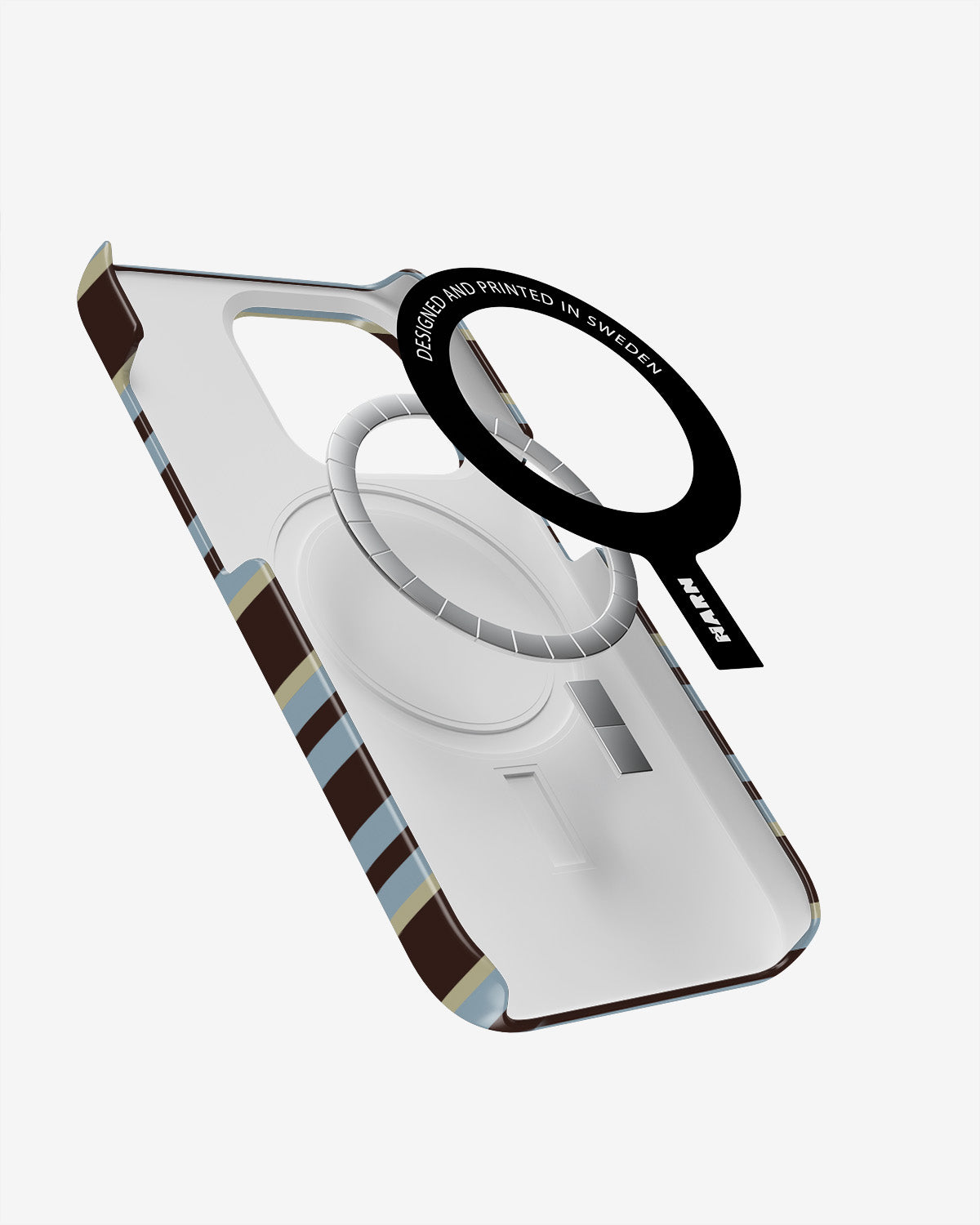 iPhone 15 Pro Max Slim Case - Latte Lines - View 2