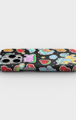 iPhone 15 Pro Max Slim Case - Cute Stickers - View 3