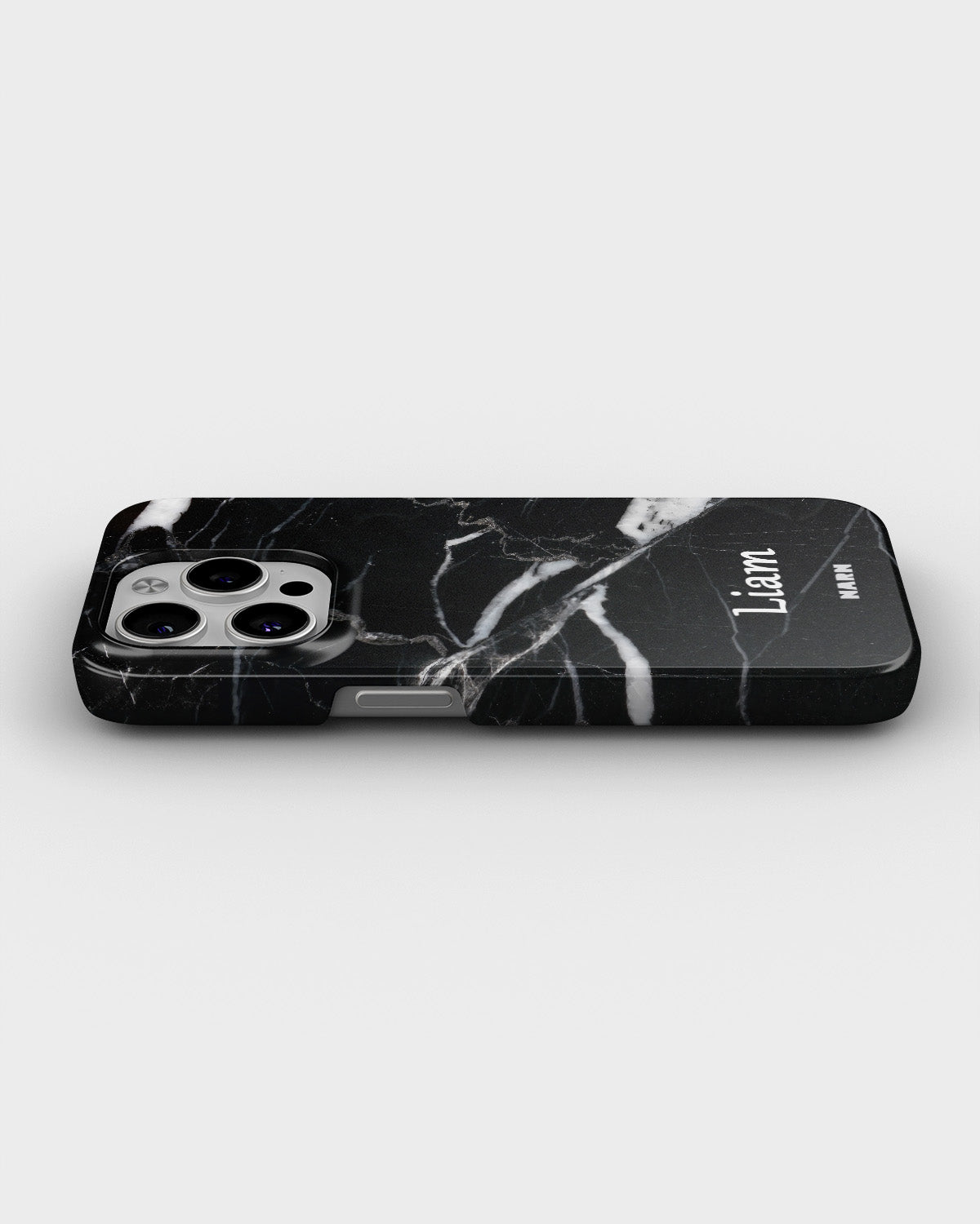 iPhone 15 Pro Max Slim Case - Custom - Black Marble - View 3