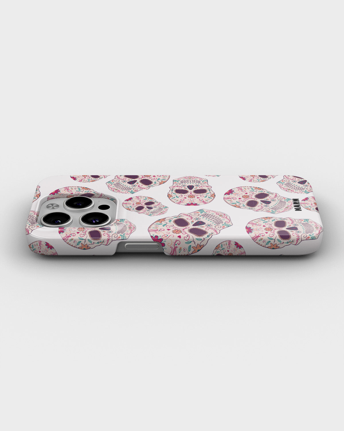 iPhone 15 Pro Max Slim Case - Calavera Skulls - View 3